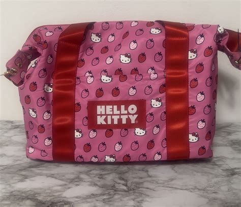 hello kitty strawberry duffle bag